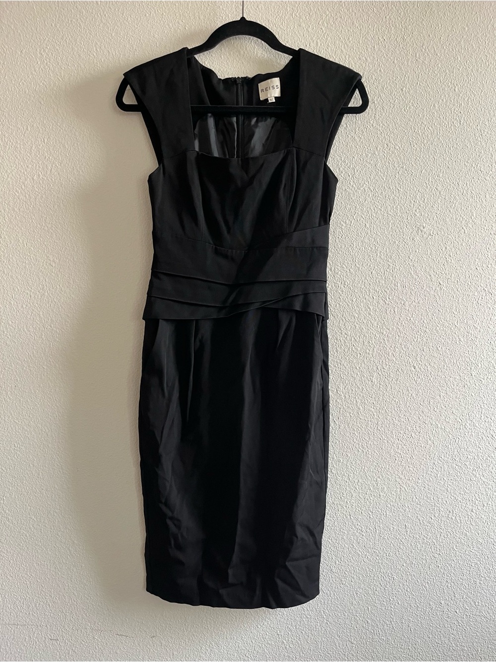 REISS Black Shift Dress size 2